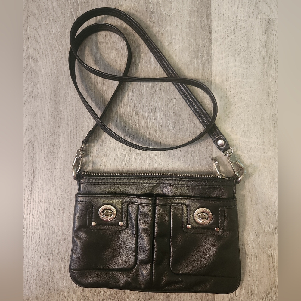 Marc Jacobs Black & Silver Crossbody Bag